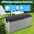 thumbnail image 2 of Seizeen Deck Box, 75 Gallon Outdoor Storage Box Waterproof, Resin Toy Box Storage Furniture for Garden Pool Indoor, 2 of 8