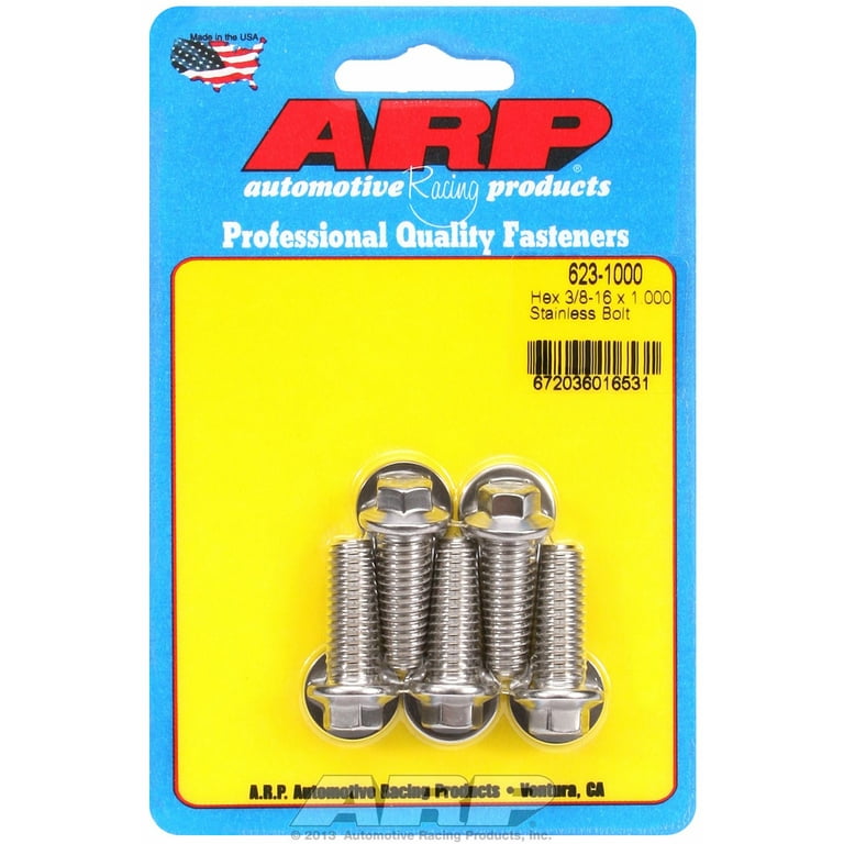 ARP S/S Bolt Kit - 6pt (5) 3/8-16 x 1.750 ARP S/S Bolt Kit - 6pt (5) 3/8-16 x 1.750
