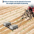 thumbnail image 2 of OUYAWEI 4FT Heavy Duty Drag Harrow ATV UTV Tractor Mower Adjustable Bars Driveway Grader Landscape Rake Black, 2 of 7