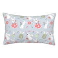 thumbnail image 1 of Balery Bunny cartoon with easter Funda de Cojín Estampada, Regalos para Mujeres, Regalos de Amor para Ella, Regalos para Novia o Esposa, Funda de Almohada-14"x20", 1 of 6