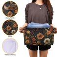 thumbnail image 3 of Yayeee Canvas Storage Basket with Handles for Shelves Fabric Bins Closet Organizer, Dark Floral Pattern, 3 of 8