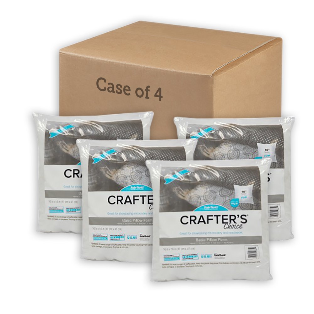 Fairfield Crafter's Choice 4 Pack Decorative Pillow Insert 16" x 16