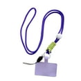 thumbnail image 1 of serony Universal Mobile Phone Lanyard Adjustable Detachable Neck Hanging Rope Microfiber Reusable Anti-lost Strap for Climbing Purple Long, 1 of 8