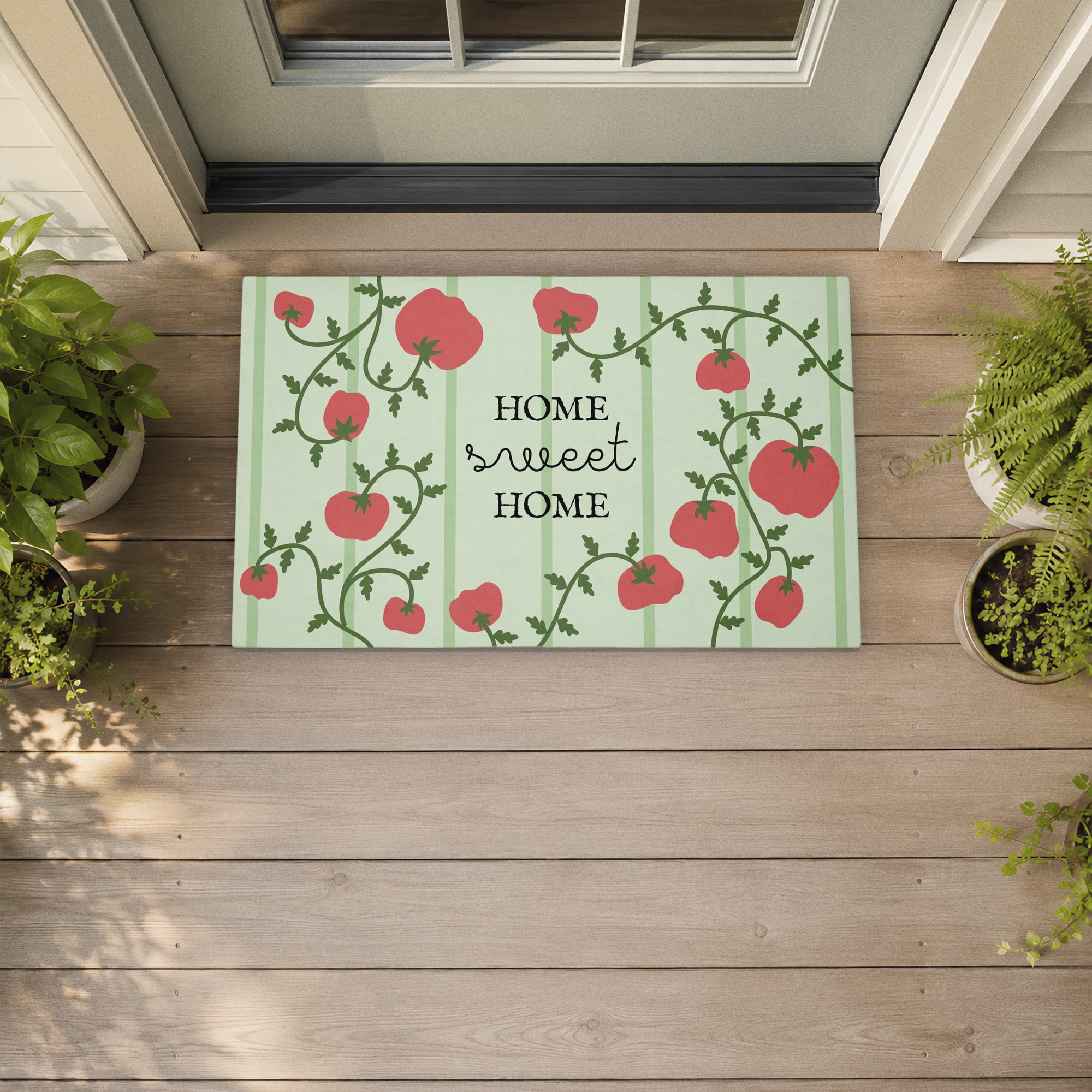 Stupell Industries Welcoming Tomato Vines Printed Outdoor Door Floor Mat, design by Lil' Rue