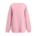 thumbnail image 5 of BODOAO Oversized Sweatshirt for Women Oversized Solid Color Pullover Lapel Loose Casual Zipper Sweatshirts Loose Fit Casual Long Sleeve Sweatshirt Comfy Fall Winter Outfits Clothes 2025 Fashion Pink M, 5 of 5