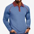 thumbnail image 2 of WAVSUF Henley Shirt for Men's Soft Stretchy Loose Fit Long Sleeve Fall Office Daily Top 2XL, 2 of 5