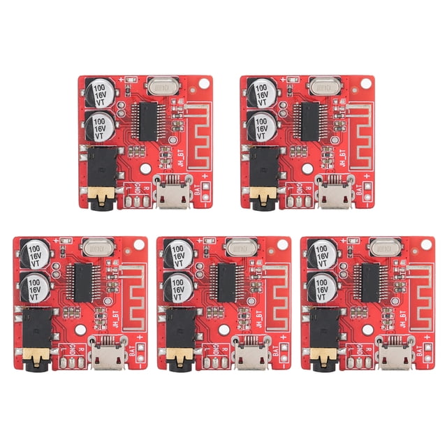 Placa receptora Bluetooth 5.0 DIY de 5 piezas, placa decodificadora sin pérdidas, módulo de música estéreo inalámbrico