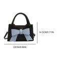 thumbnail image 2 of Bolso de Mujer PU Cgtredaw Diseñador Gran Capacidad Chic Hobo Bag azul, 2 of 6