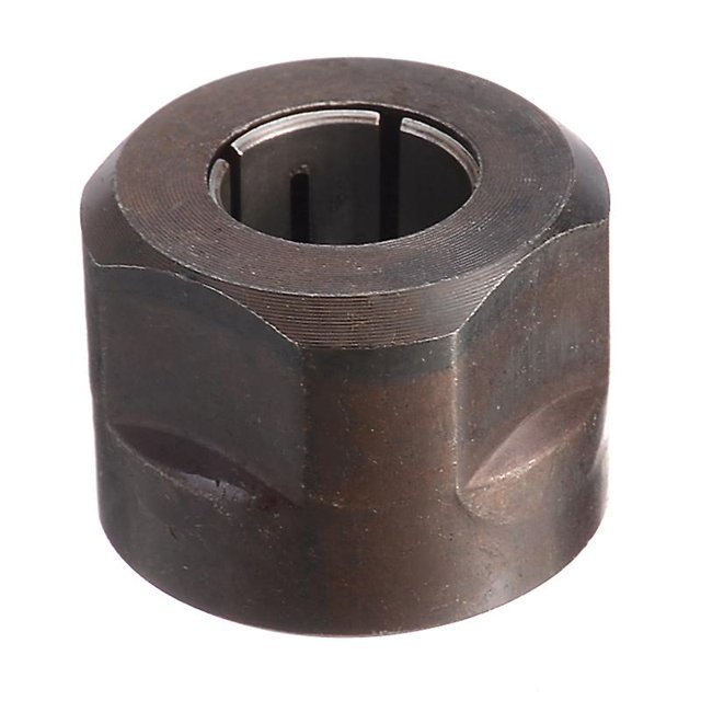 1 unidad de piezas de enrutador de inmersión de tuerca de pinza de Metal negro, orificio central de 12,7mm Afortunado Sencillez
