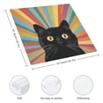 thumbnail image 3 of WYYP Cute Cat Polyester Party Dinner Decoration Washable Napkins for Farmhouse Party Dining Table Decor 6 PCS, 3 of 7