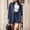 Dark Blue, variant on Women Short Set Two Piece Outfits for Women Button Up Shirts and Shorts Summer Sets Cute Outfits