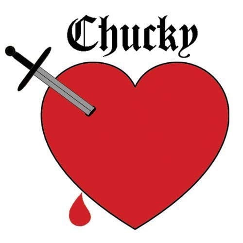 Bride of Chucky Heart Plus Tiffany Temporary Tattoos, Halloween Costume,  Skin Safe, 6 Packs 