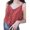 Red, variant on Ochine Summer Chiffon Shirt V Neck Spaghetti Strap Plaid Print Sleeveless Camisole Blouse Causal Sexy T Shirts Beach Vacation Club for Women, Average Size