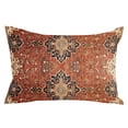 thumbnail image 2 of Blue Bohemian Throw Pillow Cover,Oriental Medallion Floral Geometric Orange Rectangle Decorative Pillow Case Protector Soft Cushion Cover Lumbar Pillowcase for Couch Sofa Bedroom Car Decor 24x36 Inch, 2 of 8