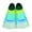 Green Size XS L3, variant on Zzbeans Short Blade Swim Fins, Diving Training Fins for Adults & Kids, Snorkeling Equipment for Swimming Exercise to Enhance Leg Strength and Speed, Pink