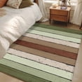 thumbnail image 5 of Sage Green 3'x5' Washable Rug, Farmhouse Wood Grain Vintage Brown Striped Non-Slip Area Rugs for Entryway Kitchen Classroom, Dorm Throw Carpet, Low Pile Soft Indoor Floor Mat, 5 of 9