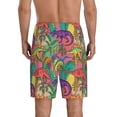 thumbnail image 2 of Balery Colorful Dinosaur Men's Cotton Knit Pajama Shorts Waistband & Pockets,Short Pajama Pants-Medium, 2 of 8