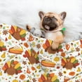 thumbnail image 3 of Naloa Thanksgiving With Turkey Dog Blanket, 3 Sizes Cat Blanket for Indoor Cats Large Medium Small Dog Gifts-Large, 3 of 8