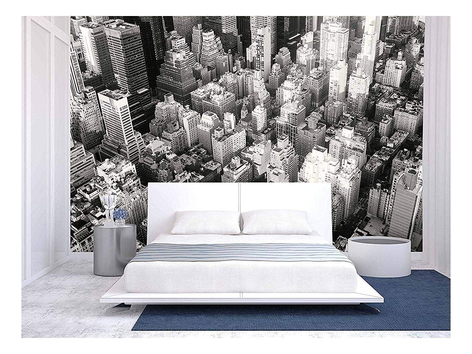 Wall26 Black and White Urban Landscape of New York City Removable