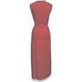 thumbnail image 3 of Peach Couture Polka Dot Sleeveless Ruffle Neck Maxi Dress, 3 of 5
