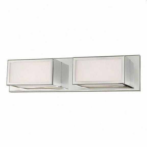 16W 2 Led Ada Bathroom Light in Contemporary Style 18 inches Wide By 4.5 inches High-Polished Chrome Finish Bailey Street Home 218-Bel-3110549