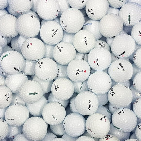Mulligan - 50 balles de golf récupérées Precept AAA, Blanc