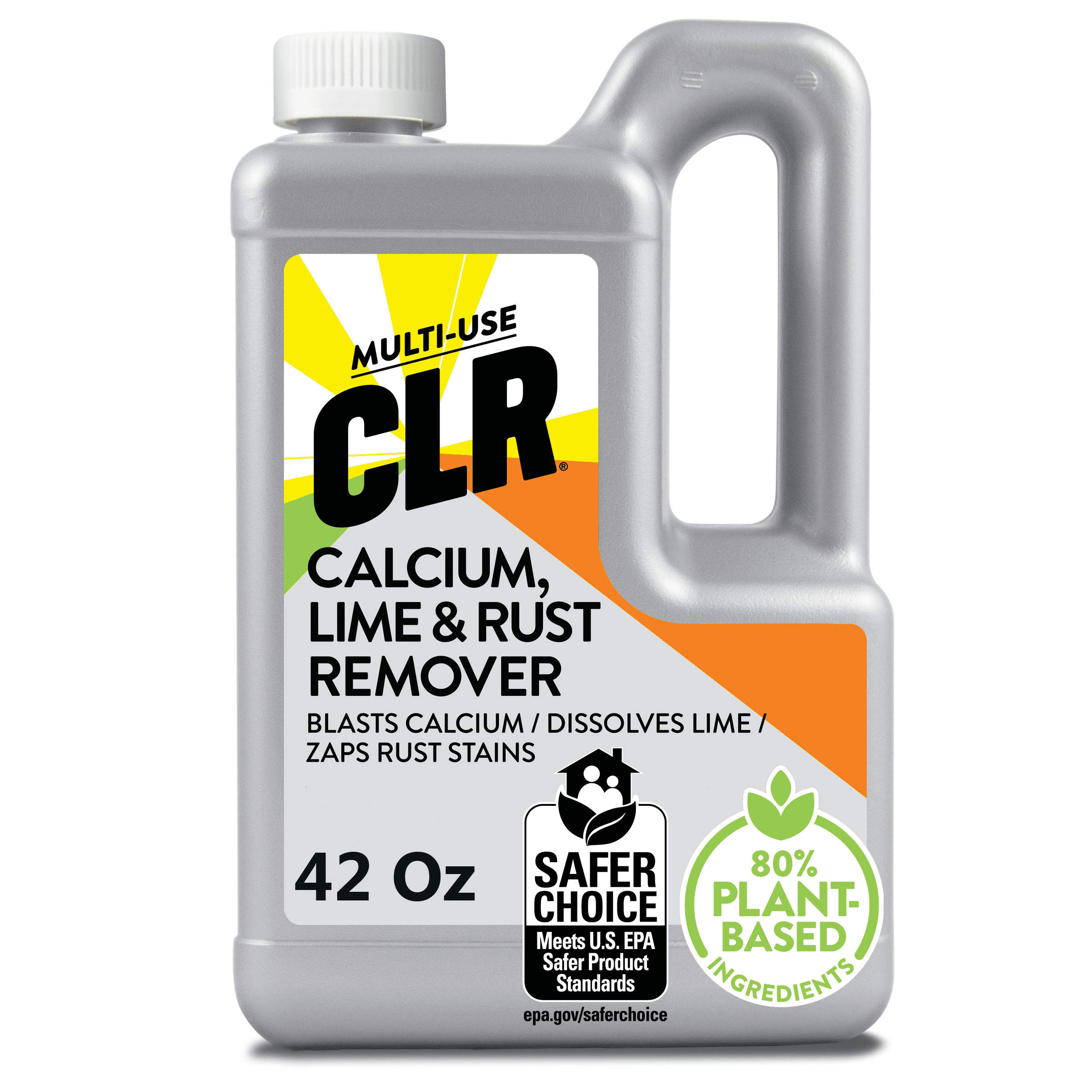 CLR Calcium Lime and Rust Remover, Multi-Use Household Cleaner, 42 Fluid Ounce