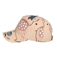 thumbnail image 5 of Balery Baseball Cap Adjustable Size for Running Workouts and Outdoor Activities All Seasons Dad Hat(Cute Ink Drawn Elephants), 5 of 8