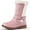 Pink Star, variant on HARVEST LAND Toddler Girls Boots Mid-Calf Fall Winter Booties for Little Girls With Buckle Pink/Black/Khaki
