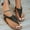 Black, variant on BONIXOOM Black Sandals Women Clearance Fall Slip-on None Casual Fashion Womens Shoes Black Size 9.5