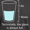 thumbnail image 3 of CafePress - Technically The Glass Is Always Full Dark T Shirt - Men's Classic Graphic Cotton T-Shirt, 3 of 4