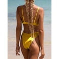 thumbnail image 3 of BIKINX Two Piece Women Swimsuit High Cut Bikini Sexy Bathing Suit for Women Ribbed Swimwear, 3 of 6