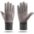 thumbnail image 1 of Womens Winter Gloves Touch Screen Anti-Slip Warm Thermal Soft Lining Elastic Cuff Cold Weather Texting Gloves Grey, 1 of 7