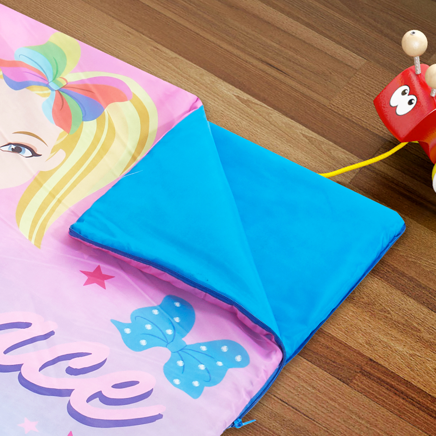 Nickelodeon Jojo Siwa Kids Slumber Bag with Side Zipper, 26" x 46", Polyester