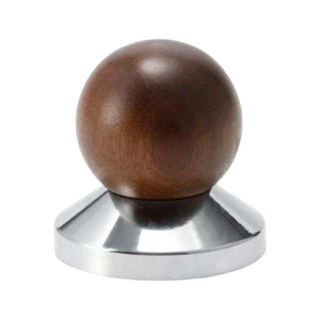 de espresso profesional Tamper Mango ergonómico de madera Accesorio para máquina de espresso Base plana Mini herramienta de apisonamiento de 58 mm perfecl Manipulación de café