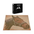 thumbnail image 3 of Ambesonne Animal Jigsaw Puzzle Durable Cardboard, Engraving Horse Head, 1000 pcs, Brown and Sand Brown, 3 of 5