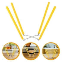 Homoyoyo Yellow Stainless Steel Cake Cooling Rack Foldable Baking Rack for Cooling and Display