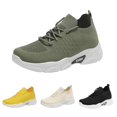 thumbnail image 4 of XIMIN Women's Mesh Sports Shoes - Lightweight Breathable Running Sneakers for Spring Summer Fall, Casual Walking Shoes (Blackish Green, 6.5), 4 of 6