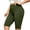 Green, variant on Bloomae Plus Size High Waisted Biker Shorts for Women-Basic Solid Color Tummy Control Fitness Athletic Workout Running Yoga Gym Shorts
