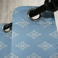 thumbnail image 3 of Ambesonne Geometric Grommet Curtain, Medieval Pattern, 50" x 120", Slate Blue Cream, 3 of 6