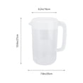 Senikei Iced Tea Pitcher 4000ml Water Jug with Lid for Cold/Hot