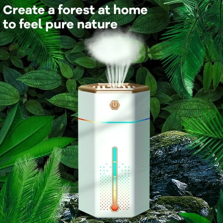 

Humidifiers for Bedrooms 1000ML Ultrasonic Top Fill Cool Mist Humidifier for Room Plants Super Quiet Lasts up to 24 Hours Auto Shut-Off Air Vaporizer for Baby Kids & Nursery