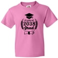 thumbnail image 3 of Inktastic Class of 2038 Grad with Diploma and Graduation Cap Youth T-Shirt, 3 of 5