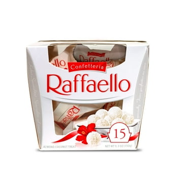 Ferrero Raffaello, Premium Gourmet White Almond, Cream and Coconut, 5.3 oz