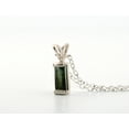 thumbnail image 2 of Natural Green Bi-colored Tourmaline Sterling Silver Necklace NT58, 2 of 9