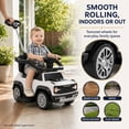 thumbnail image 6 of 3-in-1 Toddler Push Car, SHINPT Licensed Ford Bronco Ride On Toy with Parent Handle, Safety Guardrail, Lights, Music & Under-Seat Storage, Foot-to-Floor Car for Kids 18-36 Months, White, 6 of 8