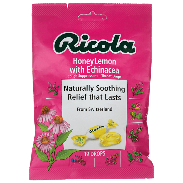 Ricola Honeylemon with Echinacea Cough Suppressant Throat Drop 19 Ct