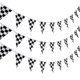thumbnail image 1 of Banderín a cuadros de 10 metros, bandera de carreras, accesorio para fiesta de cumpleaños con temática de carreras, 1 of 4