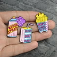 thumbnail image 2 of 2x3 Uds Metal Esmalte Dibujos Animados Patatas Leche Caja Spray Broche Solapa Pin Collar Consejos Fernando Broche de esmalte creativo, 2 of 8