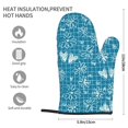 thumbnail image 3 of TEQUAN Oven Mitts, Blue Background Romantic Love Pattern Heat Resistant Microwave Oven Gloves, Set of 2, 3 of 7